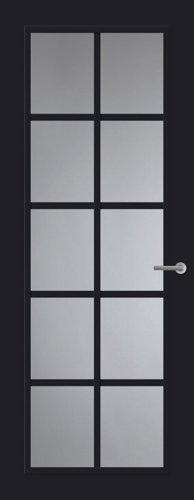 Tür mit Glas FR512 | Frame | Tiefschwarz