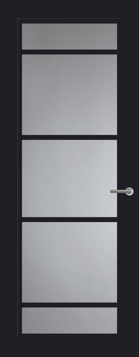Tür mit Glas FR517 | Frame | Tiefschwarz