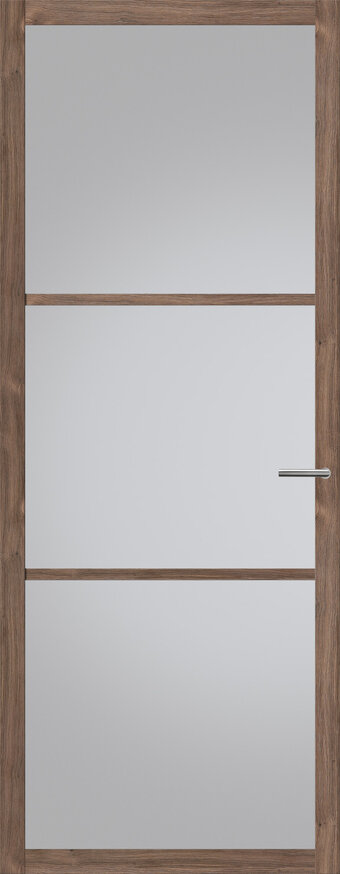 Tür mit Glas NDB901 | Nova design | Dunkle Eiche