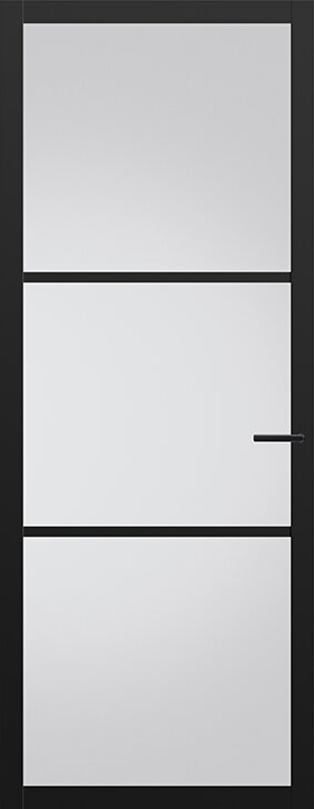 Tür mit Glas NDB901 | Nova design | Tiefschwarz