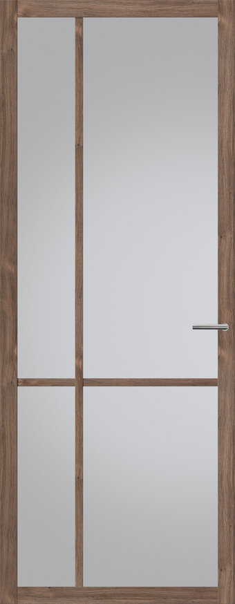 Tür mit Glas NDB903 | Nova design | Dunkle Eiche