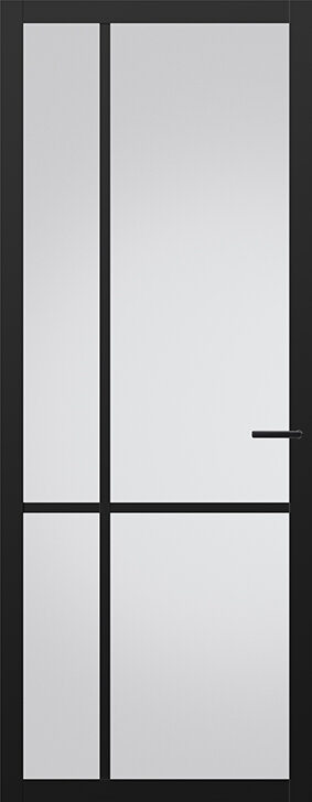 Tür mit Glas NDB903 | Nova design | Tiefschwarz