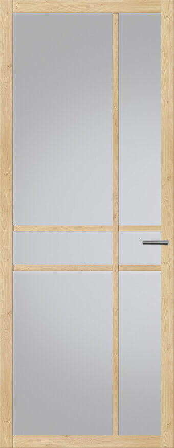 Tür mit Glas NDB905 | Nova design | Helle Eiche