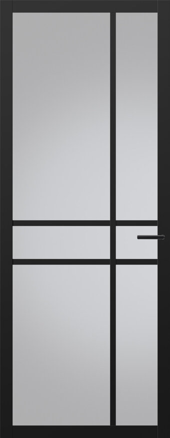 Tür mit Glas NDB905 | Nova design | Tiefschwarz