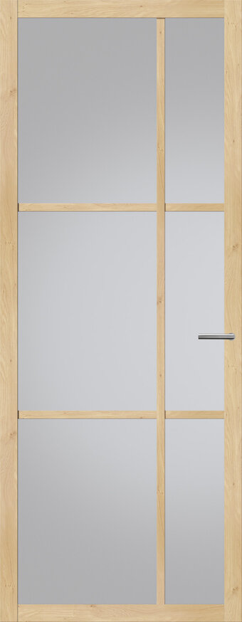 Tür mit Glas NDB906 | Nova design | Helle Eiche
