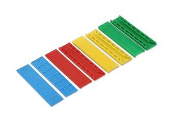 Unterlegmaterial - 2-5 mm (100 Stück je Farbe 25 Stück) | Tools